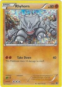 Rhyhorn Pokemon card from McDonald's Promos 2015