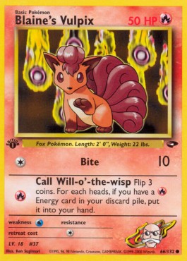 Blaine's Vulpix (Holo)
