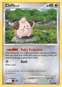 Cleffa Pokemon card from Diamond and Pearl