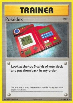 Pokédex Pokemon card from Evolutions