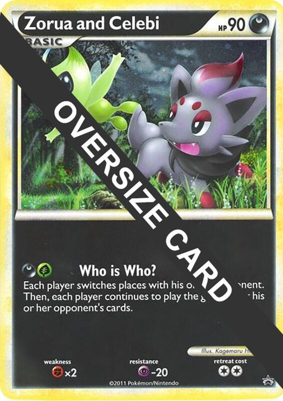 Zorua and Celebi (Black and White Tour Promo) Pokemon card from Jumbo Cards