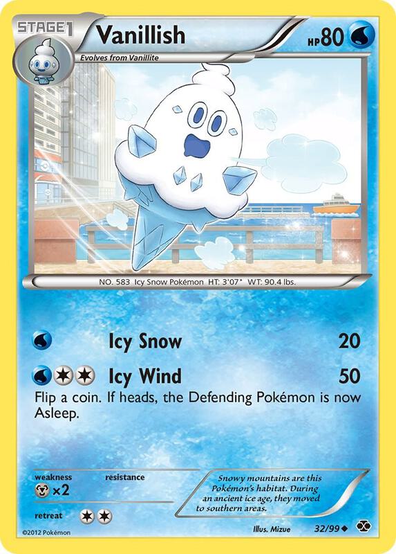 Vanillish Pokemon card from Next Destinies