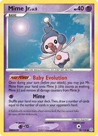 Mime Jr. Pokemon card from Diamond and Pearl