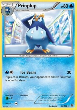 Prinplup Pokemon card from BREAKthrough