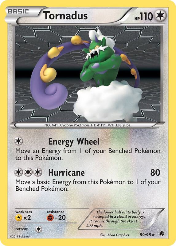 Tornadus Pokemon card from Emerging Powers