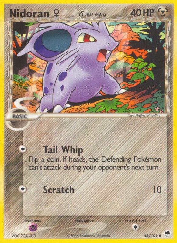 Nidoran F (Delta Species) Pokemon card from Dragon Frontiers