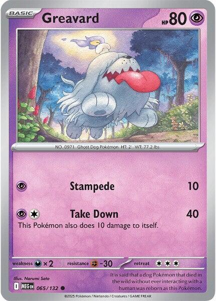 Greavard Pokemon card from ME01: Mega Evolution