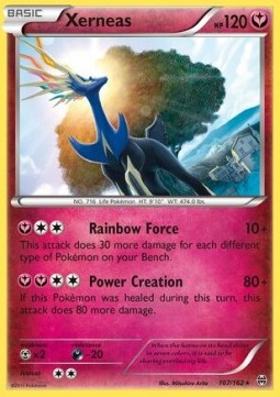Xerneas Pokemon card from BREAKthrough