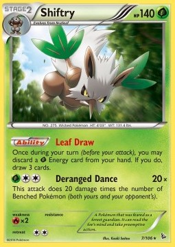 Shiftry (Holo) Pokemon card from Flashfire