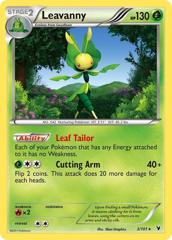 Leavanny Pokemon card from Noble Victories