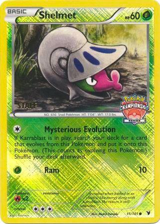 Shelmet 11/101 (Championship Series) [Staff] Pokemon card from League & Championship Cards
