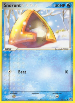 Snorunt Pokemon card from EX Emerald