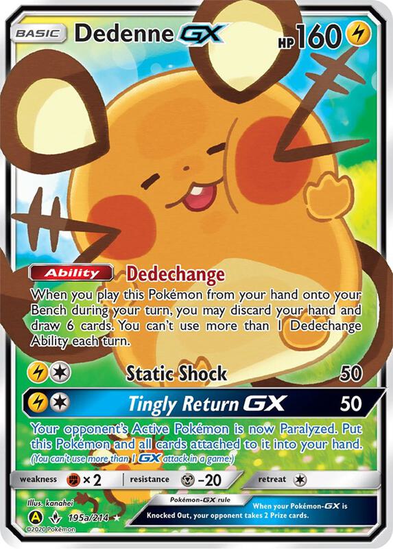 Dedenne GX - 195a/214 Pokemon card from Alternate Art Promos