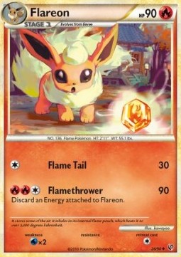 Flareon Pokemon card from Undaunted