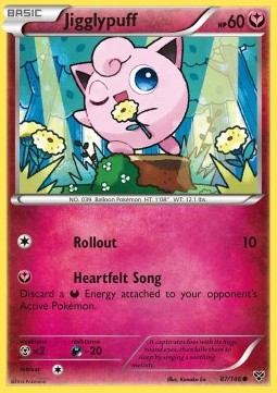 Jigglypuff Pokemon card from XY