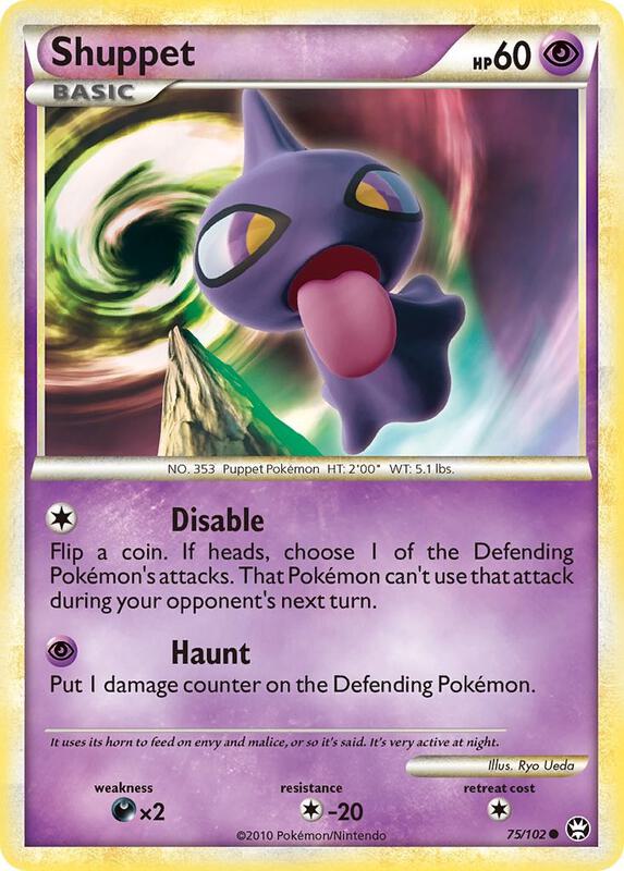 Shuppet Pokemon card from Triumphant