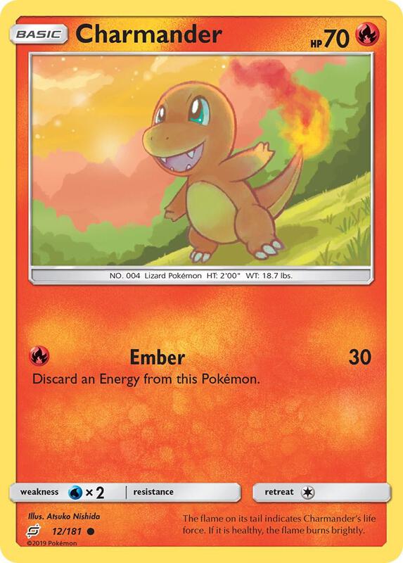 Charmander (12) Pokemon card from SM - Team Up
