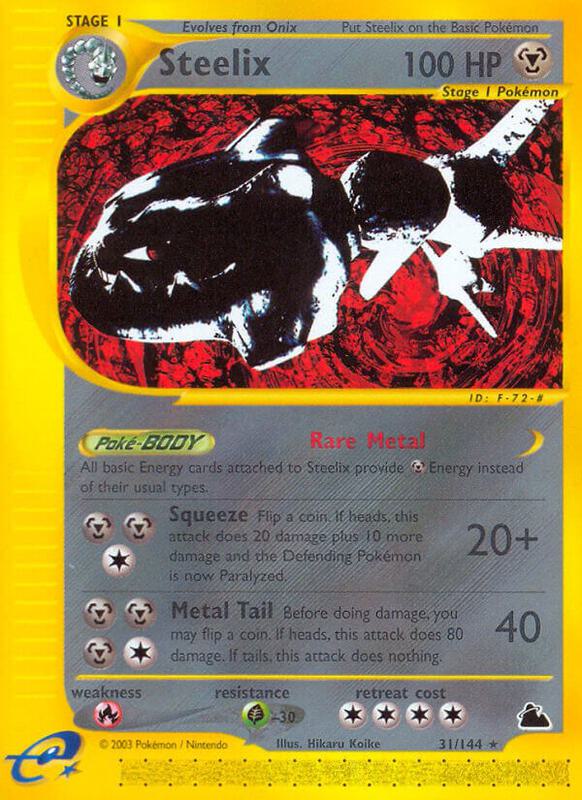 Steelix (31) Pokemon card from Skyridge