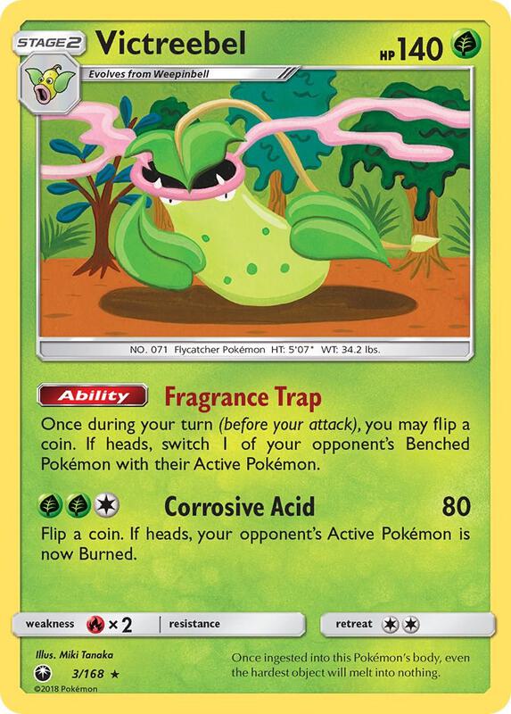 Victreebel Pokemon card from SM - Celestial Storm