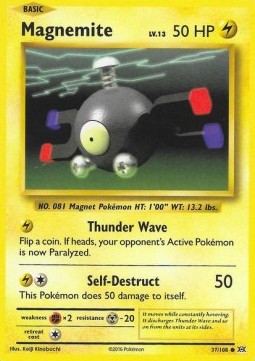 Magnemite Pokemon card from Evolutions