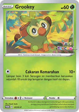 Grookey (S-P/ID 017) Sword & Shield Indonesian Promos ID