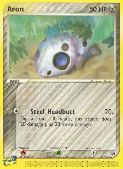 Aron Pokemon card from Sandstorm