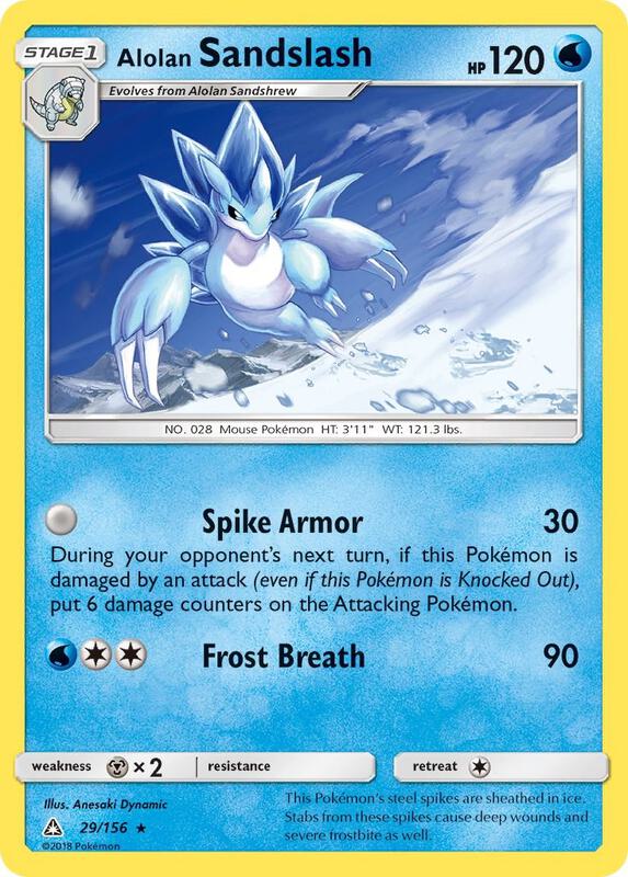 Alolan Sandslash Pokemon card from SM - Ultra Prism