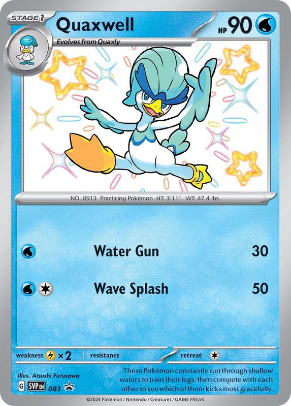 Quaxwell - 083 Pokemon card from SV: Scarlet & Violet Promo Cards