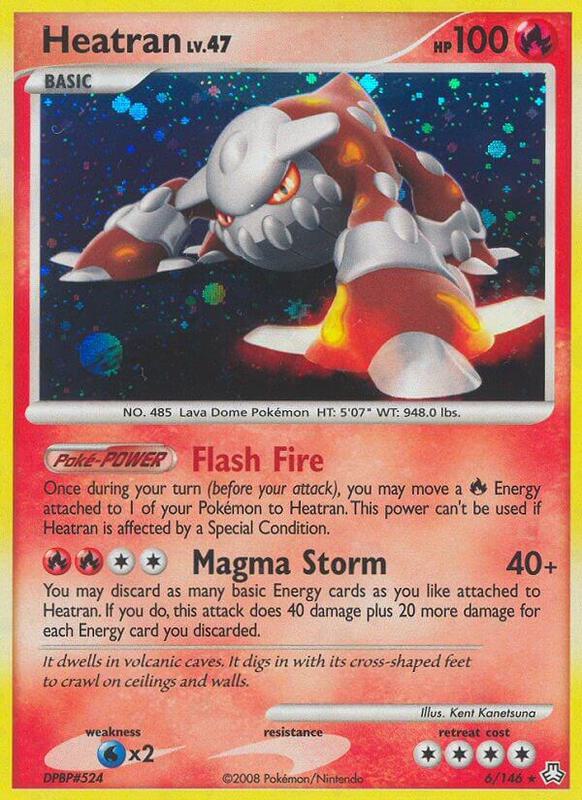 Heatran (6) Pokemon card from Legends Awakened