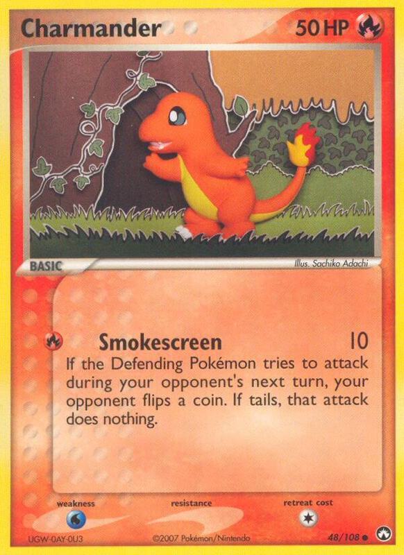 Charmander Pokemon card from Power Keepers