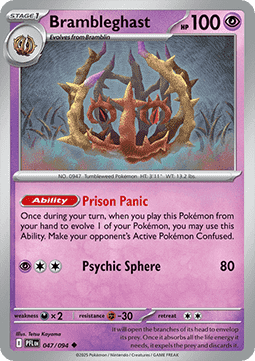 Brambleghast Pokemon card from Phantasmal Flames