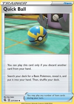 Quick Ball (Holo) Pokemon card from Fusion Strike