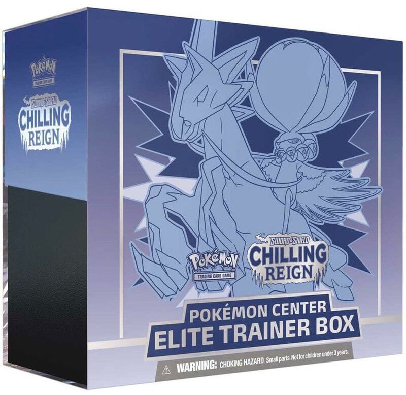 Chilling Reign Pokemon Center Elite Trainer Box [Ice Rider Calyrex] (Exclusive) Pokemon card from SWSH06: Chilling Reign