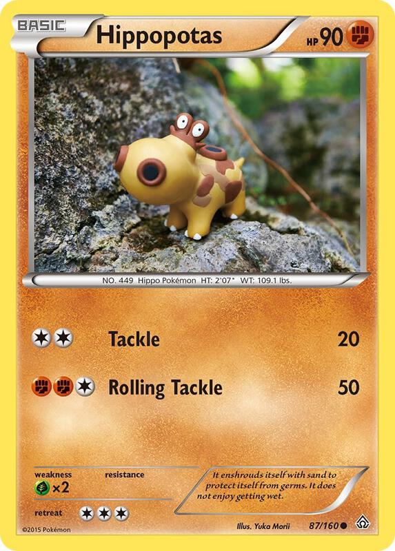 Hippopotas Pokemon card from XY - Primal Clash