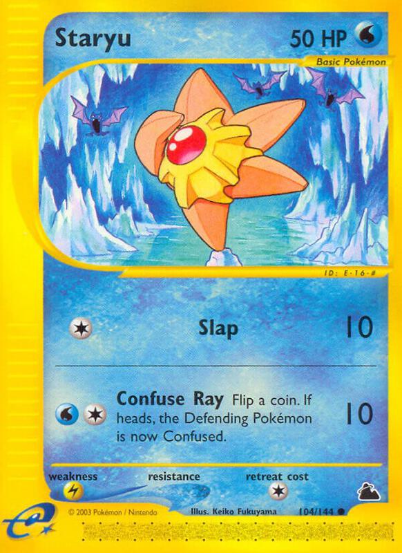 Staryu (104) Pokemon card from Skyridge