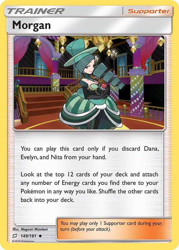 Morgan Pokemon card from SM - Team Up