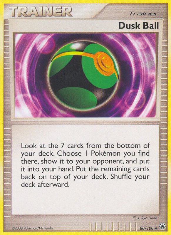 Dusk Ball Pokemon card from Majestic Dawn