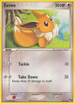 Eevee Pokemon card from POP Series 3