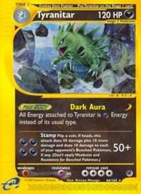 Tyranitar (66) Pokemon card from Expedition