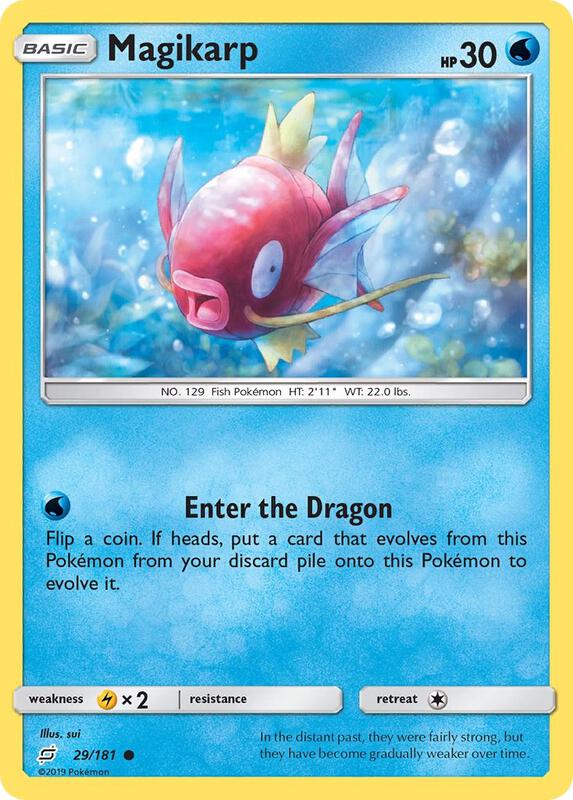 Magikarp Pokemon card from SM - Team Up