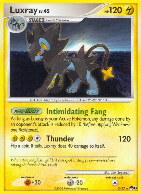Luxray Pokemon card from POP Series 8