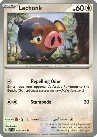Lechonk Pokemon card from Deck Exclusives