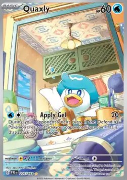 Quaxly Pokemon card from Paldea Evolved