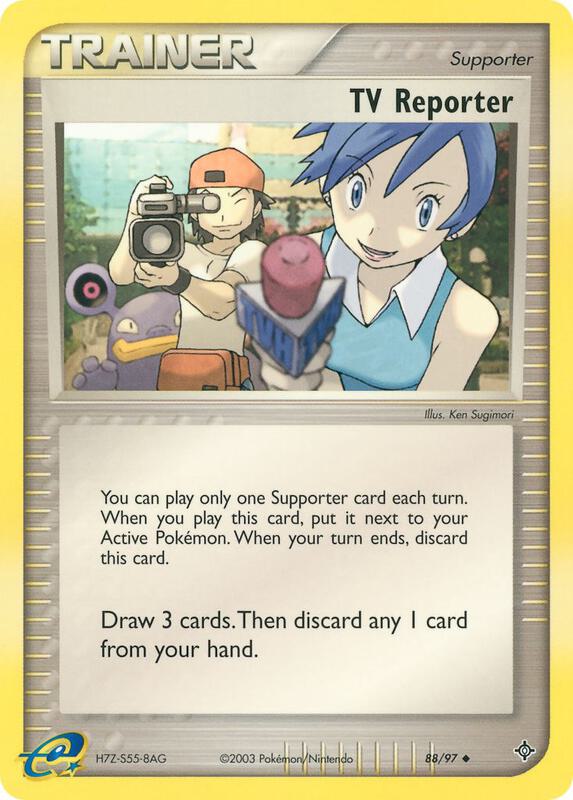 TV Reporter Pokemon card from Dragon