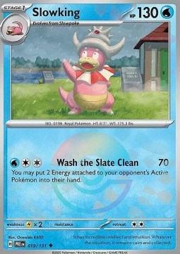 Slowking Pokemon card from Prismatic Evolutions Additionals
