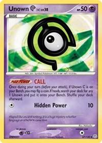 Unown [C] Pokemon card from Diamond and Pearl