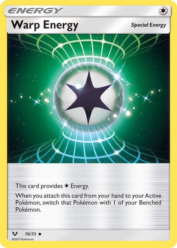 Warp Energy Pokemon card from Shining Legends