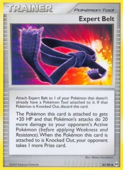 Expert Belt Pokemon card from Arceus
