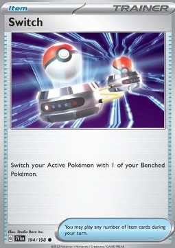 Switch Pokemon card from Scarlet Violet