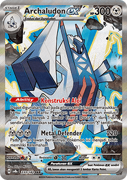 Archaludon ex Pokemon card from Stellar Lightning